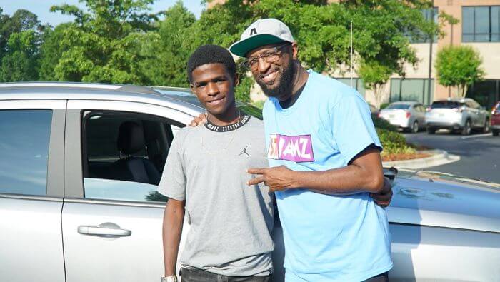 Corey Patrick with Rickey Smiley